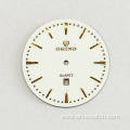 Simple Enamel Watch Dial With Metal Indices